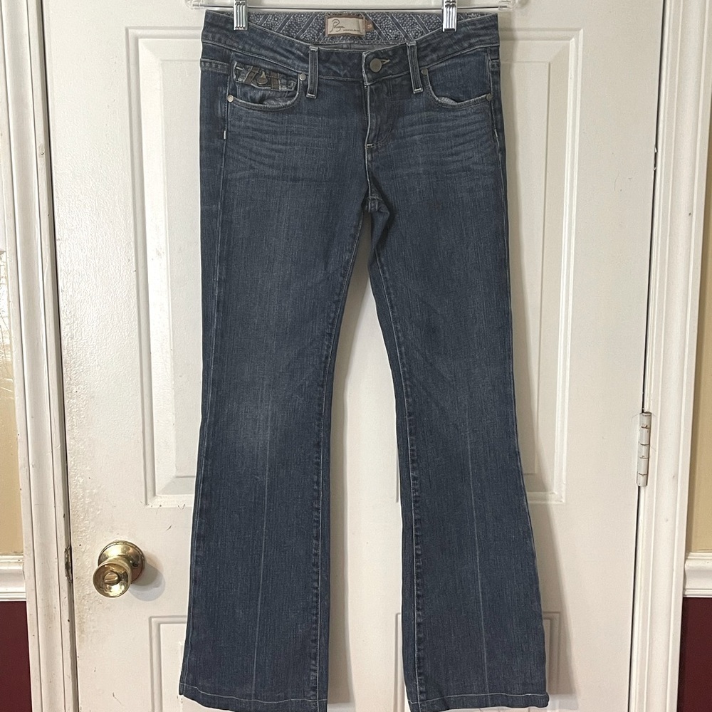 Paige premium denim‎ Jean in fairfax medium wash size 28 mid rise